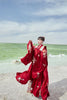 Tenue de mariage hanfu de style dynastie Ming brodée 