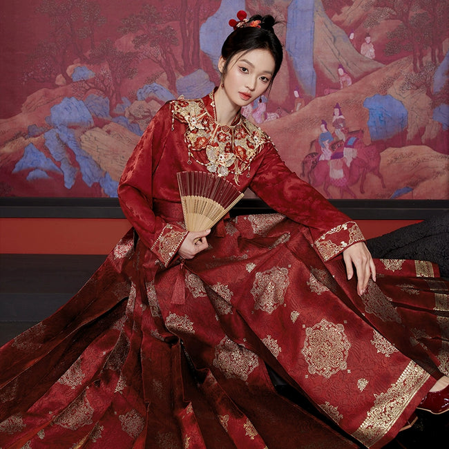 ''Ruixiangbaoxiang''2024 new chinese style red wedding toast wear